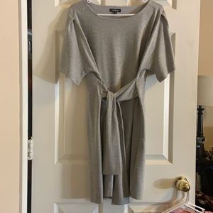 Express tee shirt dress with front tie